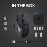 Logitech G502 Hero Lightspeed wireless gaming mouse, imported from the UK