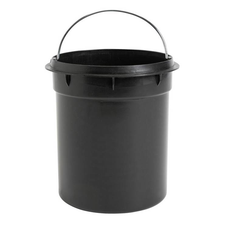 Argos Home 3 litre bathroom pedal bin black, imported from the UK