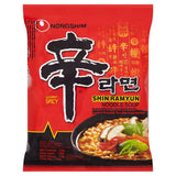 Nongshim Spicy Shin Ramyun noodles 20 x 120g, imported from the UK