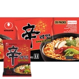 Nongshim Spicy Shin Ramyun noodles 20 x 120g, imported from the UK