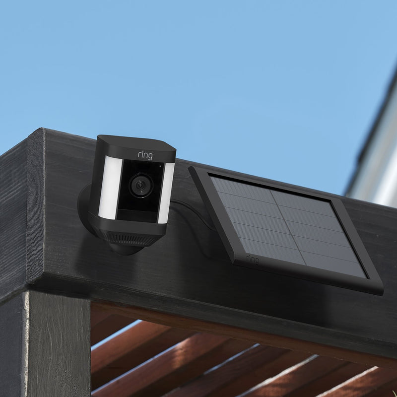 Ring 2nd Gen Solar Panel with USB-C black 20x19x43cm, imported from the UK