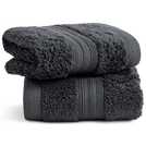 Habitat Egyptian Cotton 2 Piece Face Cloths - Slate Grey