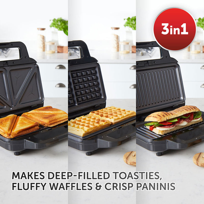 Breville 3-in-1 toastie waffle panini maker - British product