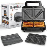 Costco UK Breville 3-in-1 Sandwich Waffle and Panini Maker Snack Maker- Buy online at McGrocer
