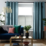 Habitat Ink Velvet Eyelet Curtains 229x229cm, UK version