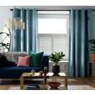 Habitat Ink Velvet Eyelet Curtains 229x229cm, UK version