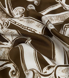 Max Mara silk logo scarf 90cm, imported from the UK