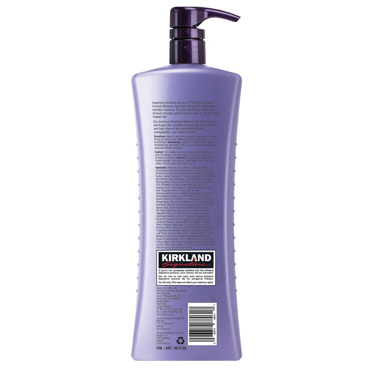 Kirkland Signature Moisture Shampoo 1L, UK version