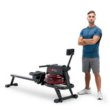 Costco UK Circuit Fitness Water Rowing Machine Black/Red Home Fitness Equipment 35kg- Buy online at McGrocer