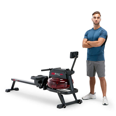 Costco UK Circuit Fitness Water Rowing Machine Black/Red Home Fitness Equipment 35kg- Buy online at McGrocer