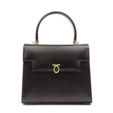 Launer Traviata calf leather tote handbag black (British brand)