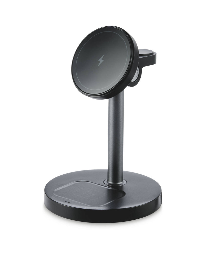 Headphone and 3-in-1 charger set in black and beige, UK version