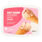 ASDA Soft Scoop Himbeer-Eiscreme, 2 Liter