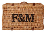 Medium wicker basket 34x52x25cm for 5-8 items - British product