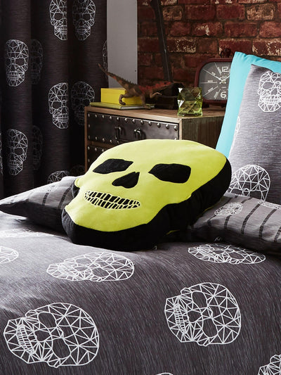 Next Catherine Lansfield Green Skulls Cushion- Buy online at McGrocer