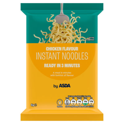 ASDA chicken flavour instant noodles 85g - British product