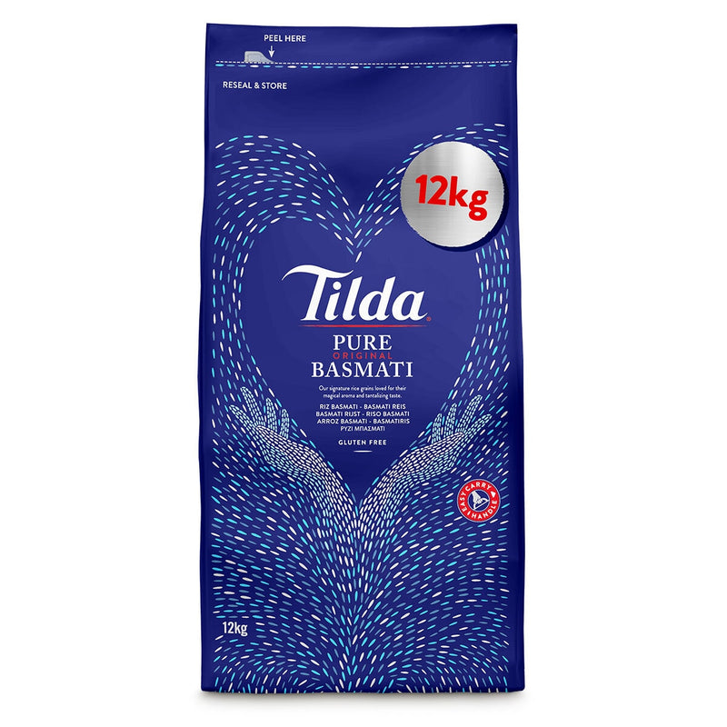 Tilda Pure Basmati Rice 12kg pack - British product