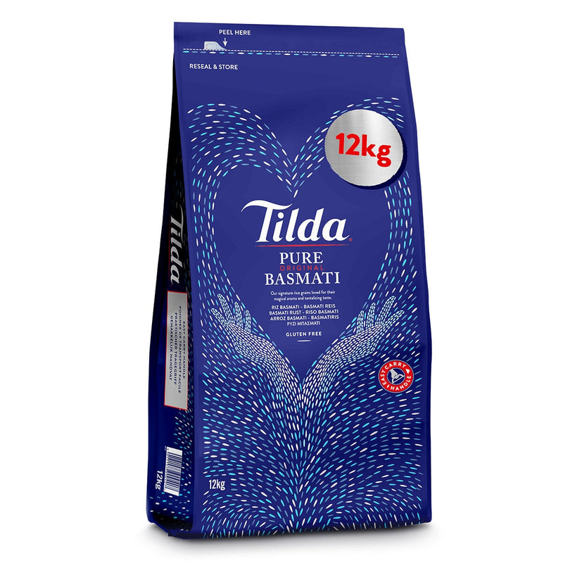 Tilda Pure Basmati Rice 12kg pack - British product