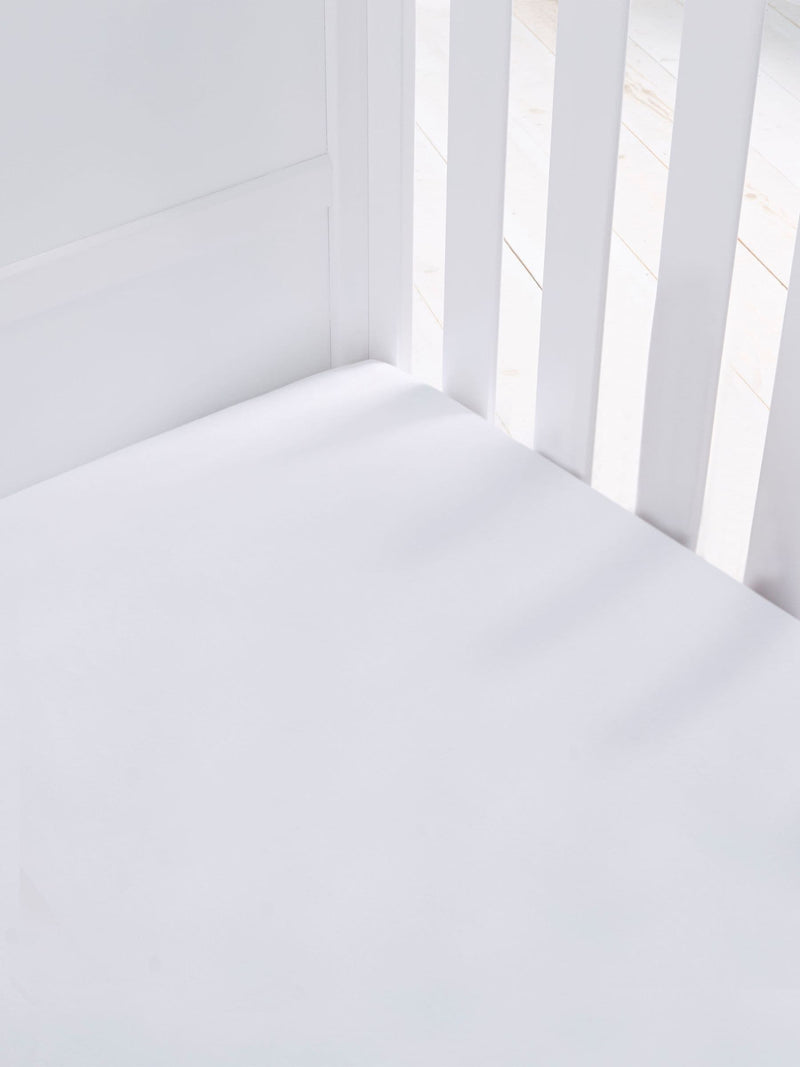 Silentnight cot bed fitted sheets White 2 Pack (British brand)
