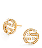 MARLI New York diamond earrings 18kt yellow gold, UK version