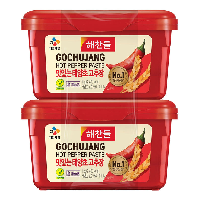 CJ Foods Gochujang hot pepper paste in 2 x 1kg multipack - British product