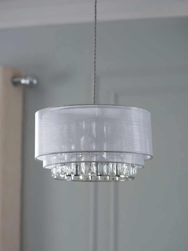 Clear Ella easy fit lamp shade - UK version