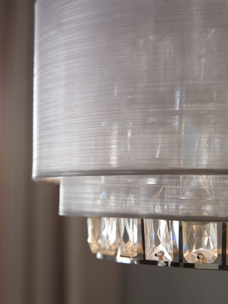 Clear Ella easy fit lamp shade - UK version