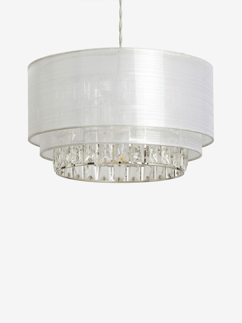 Clear Ella easy fit lamp shade - UK version