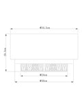 Clear Ella easy fit lamp shade - UK version