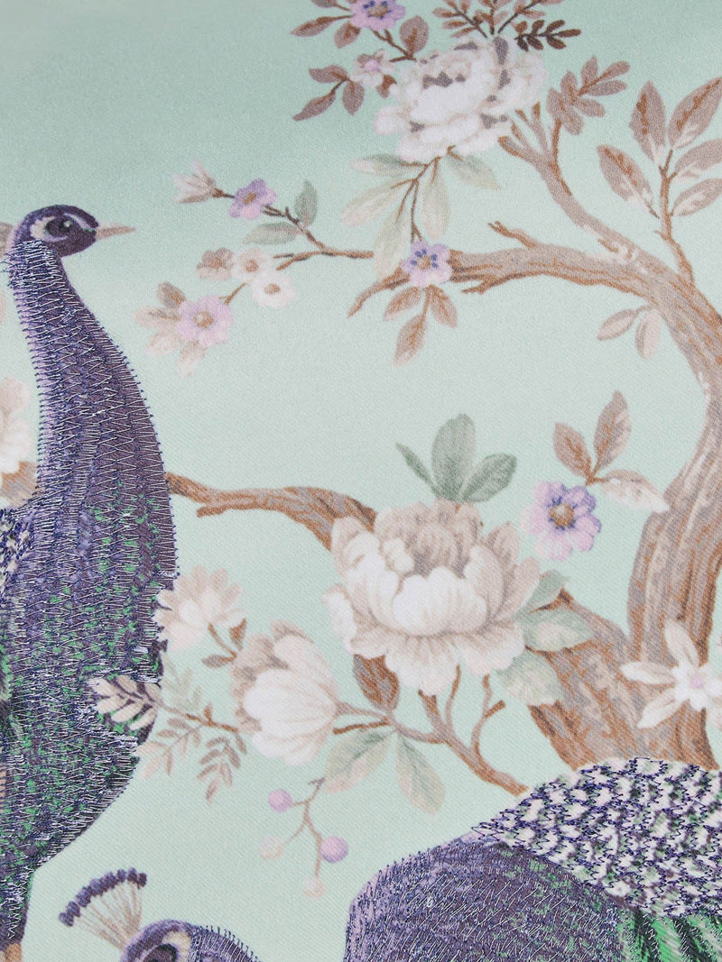Laura Ashley Blue Duck Egg Square Belvedere cushion, imported from the UK