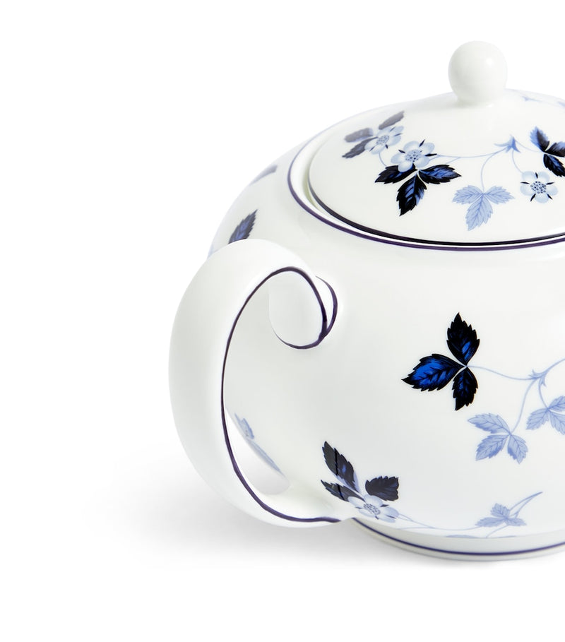 Wedgwood Wild Strawberry Inky Blue teapot (British brand)