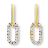 Costco Yellow Gold Diamond Earrings 0.52ctw, imported from the UK
