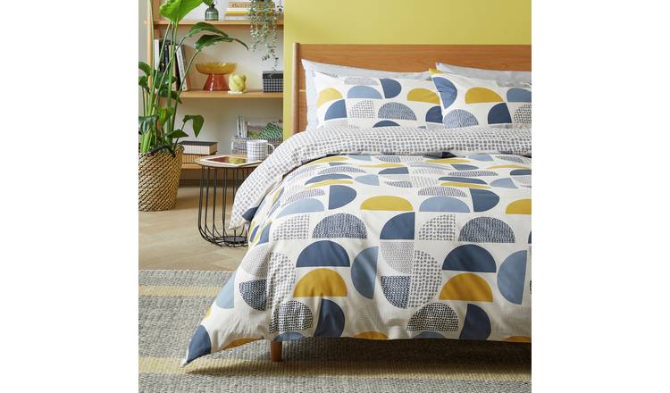 Argos Home Geo Blocks Bedding Set Super King - British product
