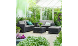 Keter California 5 Seater Garden Sofa Set Grey Outdoor Garden Furniture Set
