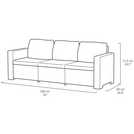 Keter California 5 seater garden sofa set in graphite, UK version