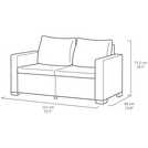Keter California 5 seater garden sofa set in graphite, UK version