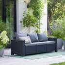 Keter California 5 seater garden sofa set in graphite, UK version