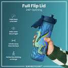 Ion8 Dinosaur Green Water Bottle 500ml, UK version