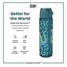 Ion8 Dinosaur Green Water Bottle 500ml, UK version
