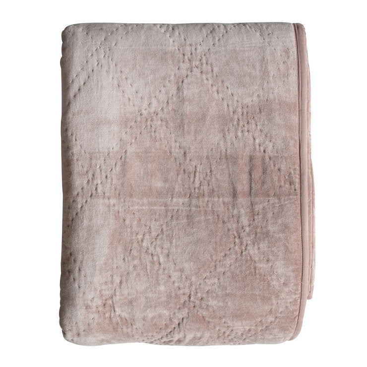 Gallery quilted cotton velvet bedspread 260x240 cm - British product