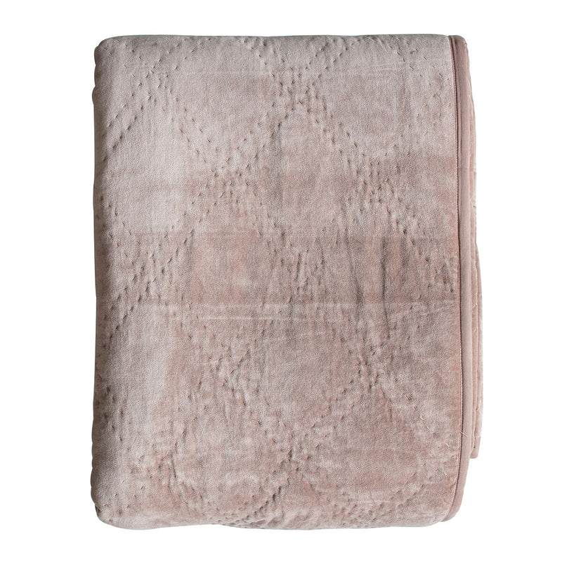 Gallery quilted cotton velvet bedspread 260x240 cm - British product