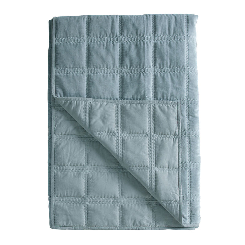 Gallery quilted cotton velvet bedspread 260x240 cm - British product