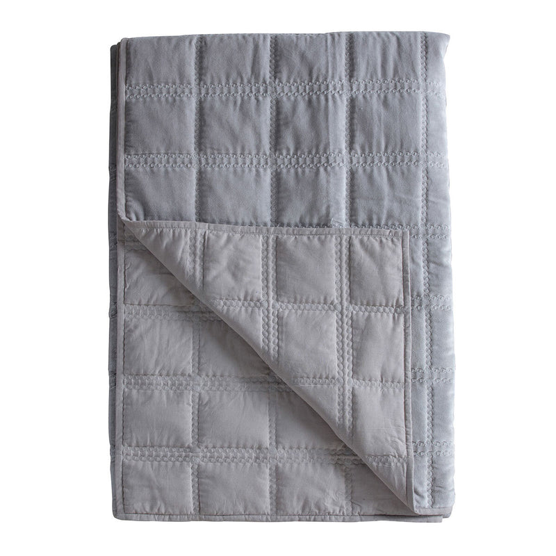 Gallery quilted cotton velvet bedspread 260x240 cm - British product