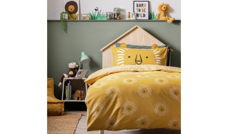Habitat safari lion yellow toddler bedding set (British brand)