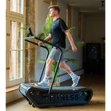 Gymkit Curv Manual Treadmill Black natural wood, UK version