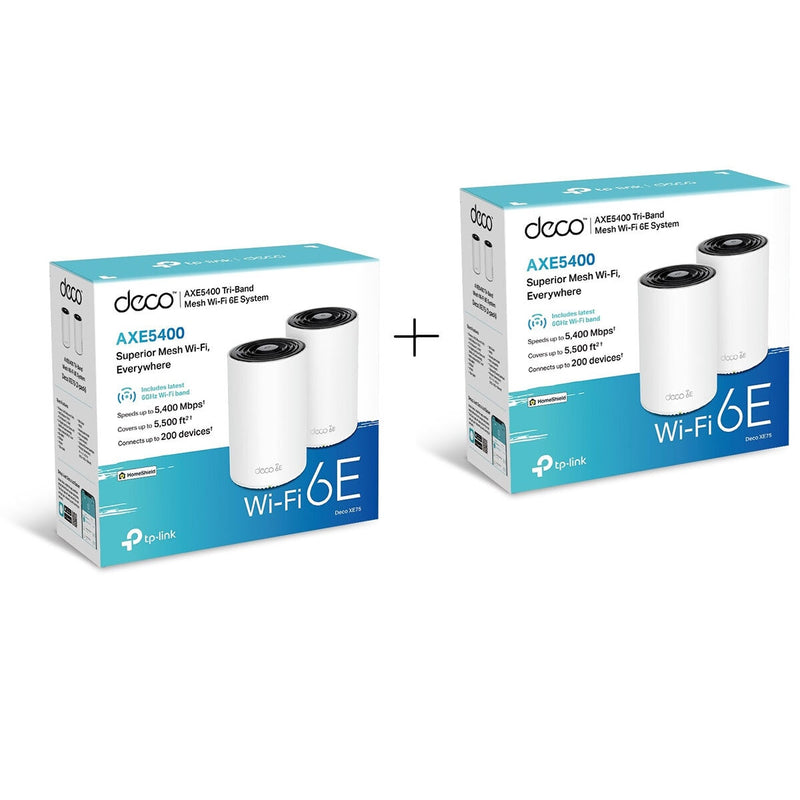 TP-Link Deco XE75 tri-band WiFi 6E mesh system - British product