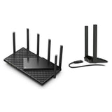 TP-Link Archer AXE75 router and Archer TX20U adapter bundle, imported from the UK