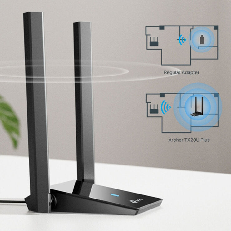 TP-Link Archer AXE75 router and Archer TX20U adapter bundle, imported from the UK