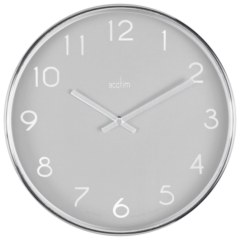 Acctim wall clock grey 25cm - British product