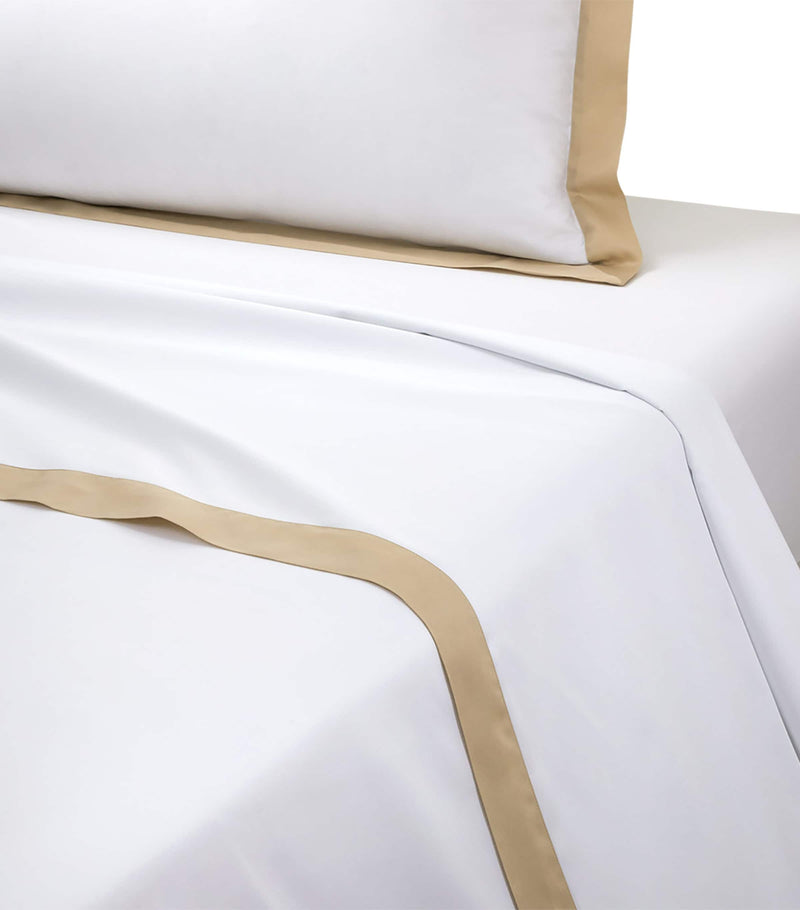 Yves Delorme Linea Dune Super King flat sheet 270cm x 295cm (British brand)